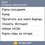 My Wishlist - juva