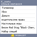 My Wishlist - k_sveta