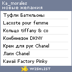 My Wishlist - ka_morales