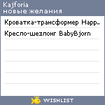 My Wishlist - kajforia