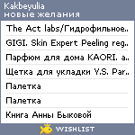 My Wishlist - kakbeyulia