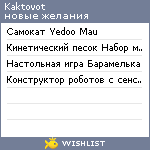 My Wishlist - kaktovot