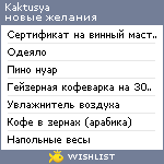 My Wishlist - kaktusya