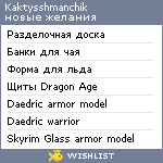 My Wishlist - kaktysshmanchik