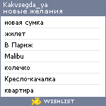 My Wishlist - kakvsegda_ya