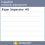 My Wishlist - kalash14