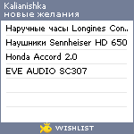 My Wishlist - kalianishka