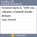 My Wishlist - kamilka_lfk