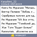 My Wishlist - kanashimi_22