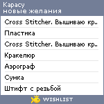 My Wishlist - kapacy