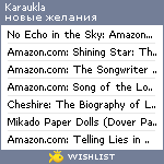 My Wishlist - karaukla