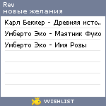 My Wishlist - karimrev