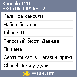 My Wishlist - karinakot20