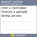 My Wishlist - kartograph