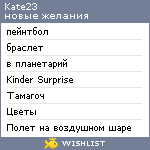 My Wishlist - kate23