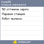 My Wishlist - kate85