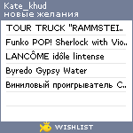 My Wishlist - kate_khud