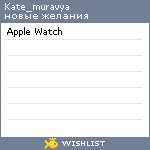My Wishlist - kate_muravya