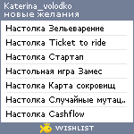 My Wishlist - katerina_volodko