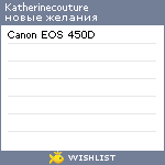 My Wishlist - katherinecouture