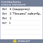 My Wishlist - katrinbachurina