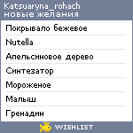 My Wishlist - katsuaryna_rohach