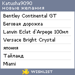 My Wishlist - katusha9090