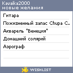 My Wishlist - kavaika2000