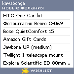 My Wishlist - kawabonga