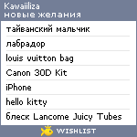 My Wishlist - kawaiiliza