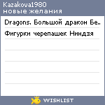 My Wishlist - kazakova1980