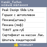 My Wishlist - kazuki_fuchon