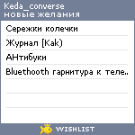 My Wishlist - keda_converse