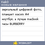 My Wishlist - keik0