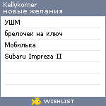 My Wishlist - kellykorner