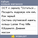 My Wishlist - keltum