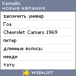 My Wishlist - kennelm