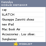 My Wishlist - kenzulya