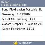 My Wishlist - kesarr