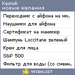 My Wishlist - kesnvk