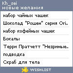 My Wishlist - kh_sei