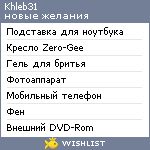 My Wishlist - khleb31