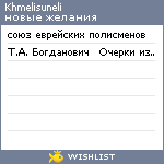 My Wishlist - khmelisuneli