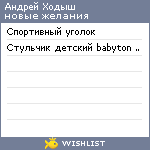 My Wishlist - khodyshandrey