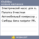 My Wishlist - khokhlina