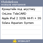 My Wishlist - kholodenkose