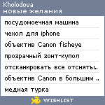 My Wishlist - kholodova