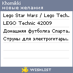 My Wishlist - khomikki