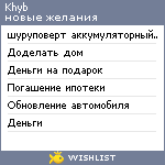 My Wishlist - khyb