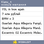 My Wishlist - kianu_t